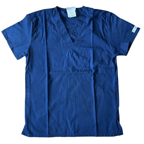 Uniform Advantage Navy Scrubs Top, XS - Picture 1 of 4